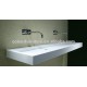 New design bathroom vanity solid surface made basin