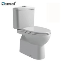 Factory Supply Sanitary ware wc toilet bathroom two piece ceramic rimless s trap toilet