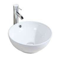 Bathroom small white round lavabo bathroom wash basin