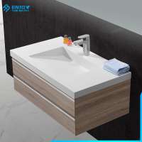 Bathroom Basin Cabinet Artificial Solid Surface basin washbasin Resin lavabo del bano for Hotel Project