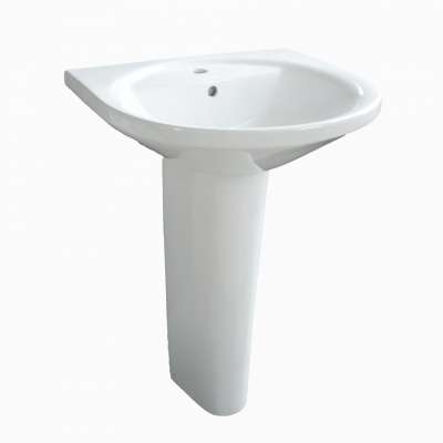 Pedestal Sinks Special Application Ceramic Hand Wash Basin with Pedestal